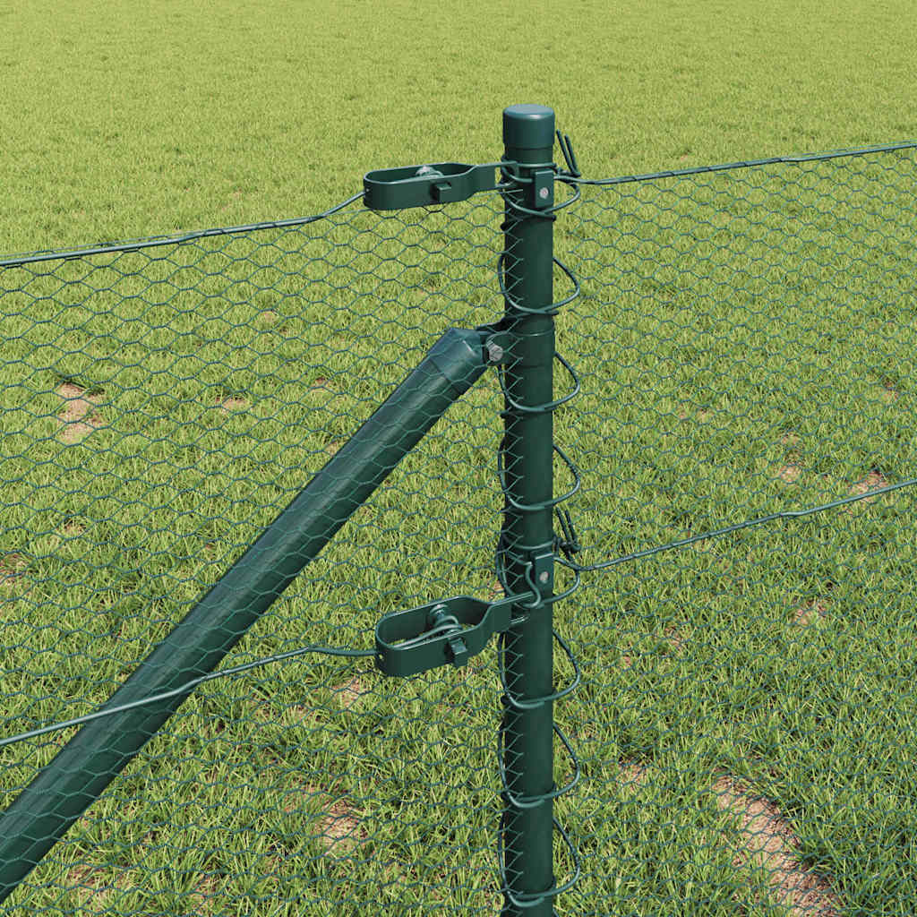 Afrasteringspaal Groen 100 x 0,6 m (13 mm gaas) Staal en PVC is nu te koop bij PeponiXL, paradijselijk wonen!