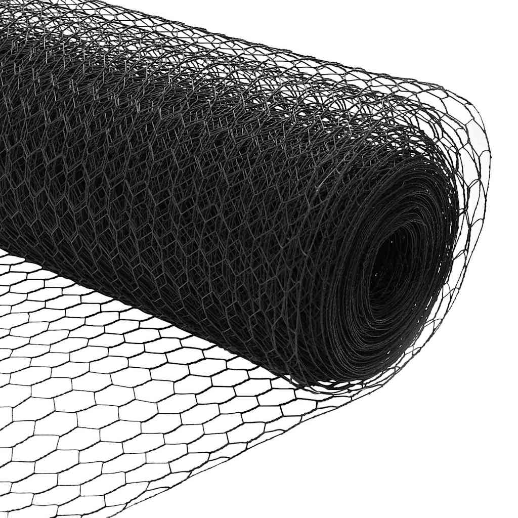 Afrasteringspaal Grijs 10 x 1,4 m (13 mm gaas) Staal en PVC is nu te koop bij PeponiXL, paradijselijk wonen!