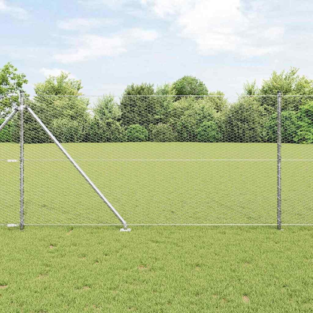 Afrasteringspaal Zilverkleurig is nu te koop bij PeponiXL, paradijselijk wonen!