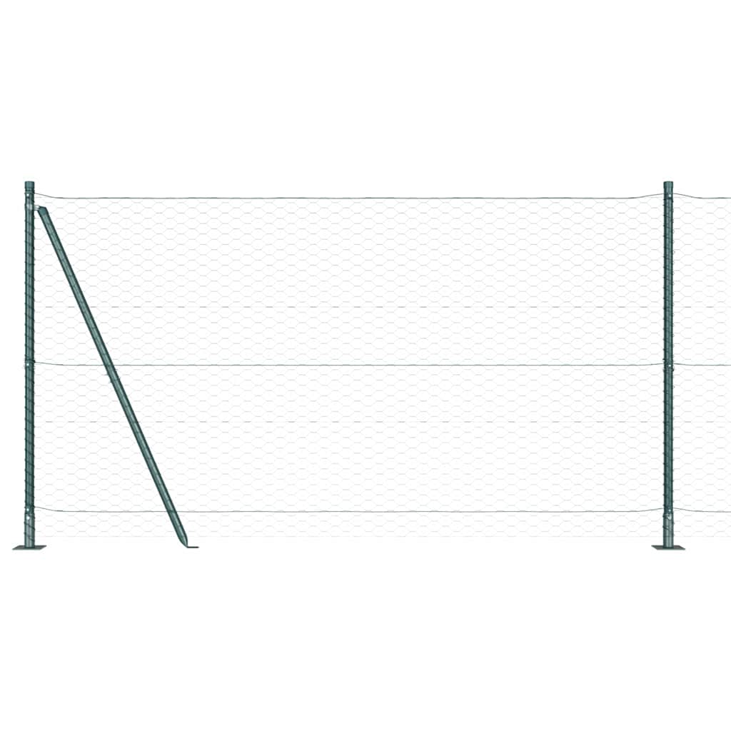 Afrasteringspaal Groen 50 x 1,2 m (36 mm gaas) Staal en PVC is nu te koop bij PeponiXL, paradijselijk wonen!