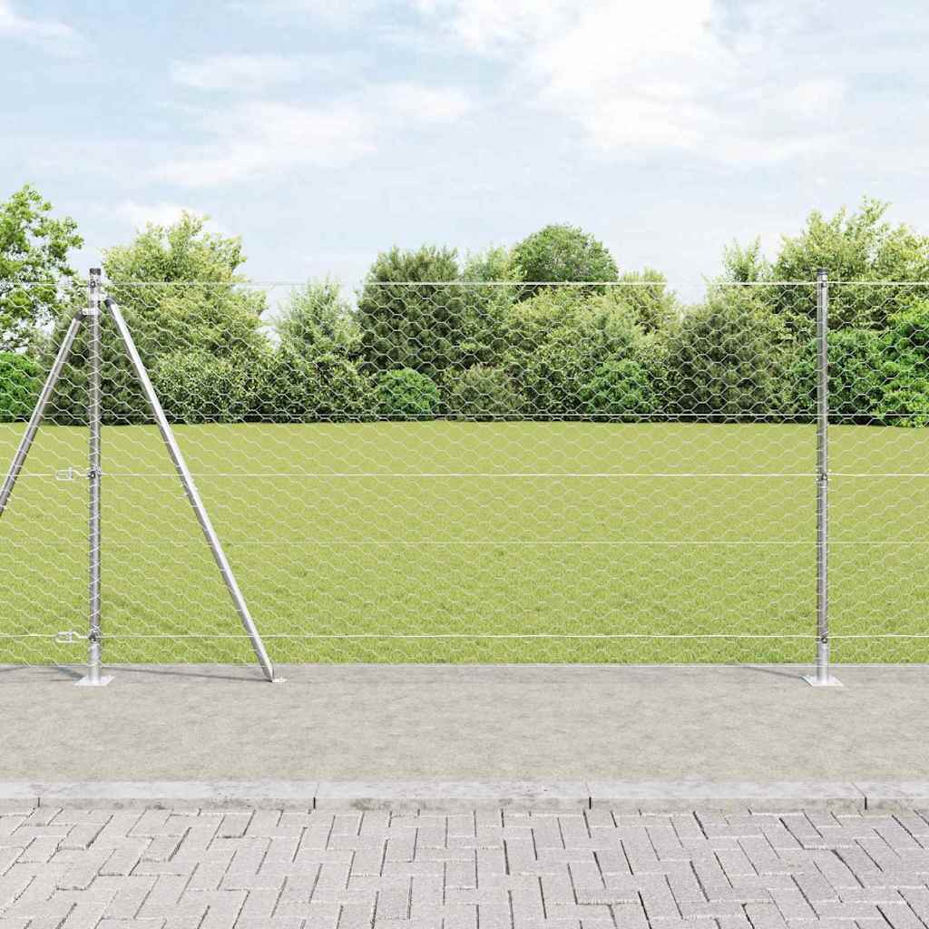 Afrasteringspaal Zilverkleurig is nu te koop bij PeponiXL, paradijselijk wonen!