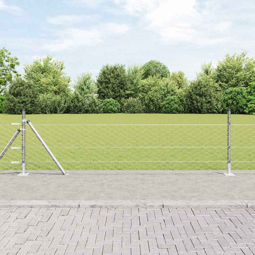 Afrasteringspaal Zilverkleurig is nu te koop bij PeponiXL, paradijselijk wonen!
