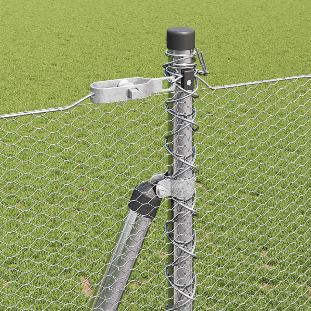 Afrasteringspaal Zilver 50 x 1,5 m (13 mm gaas) Staal is nu te koop bij PeponiXL, paradijselijk wonen!