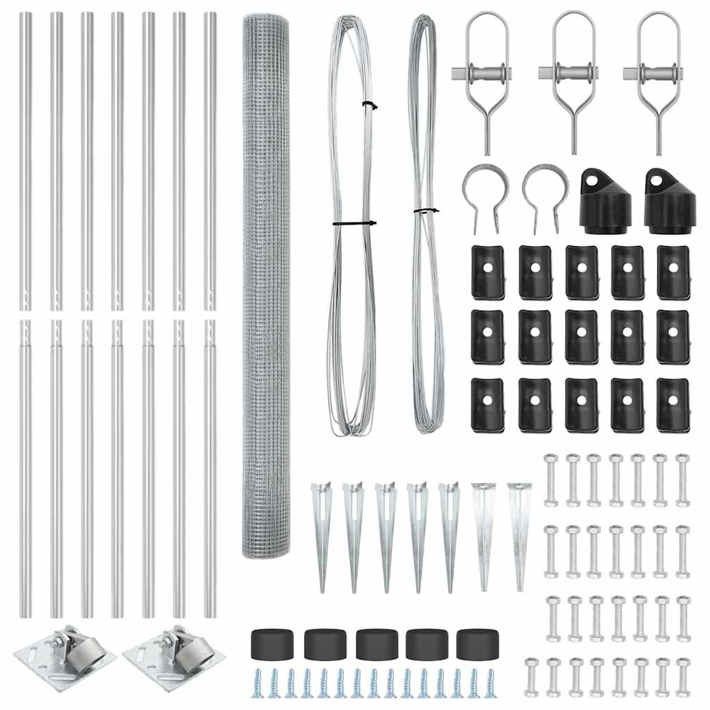 Afrasteringspaal Zilverkleurig is nu te koop bij PeponiXL, paradijselijk wonen!