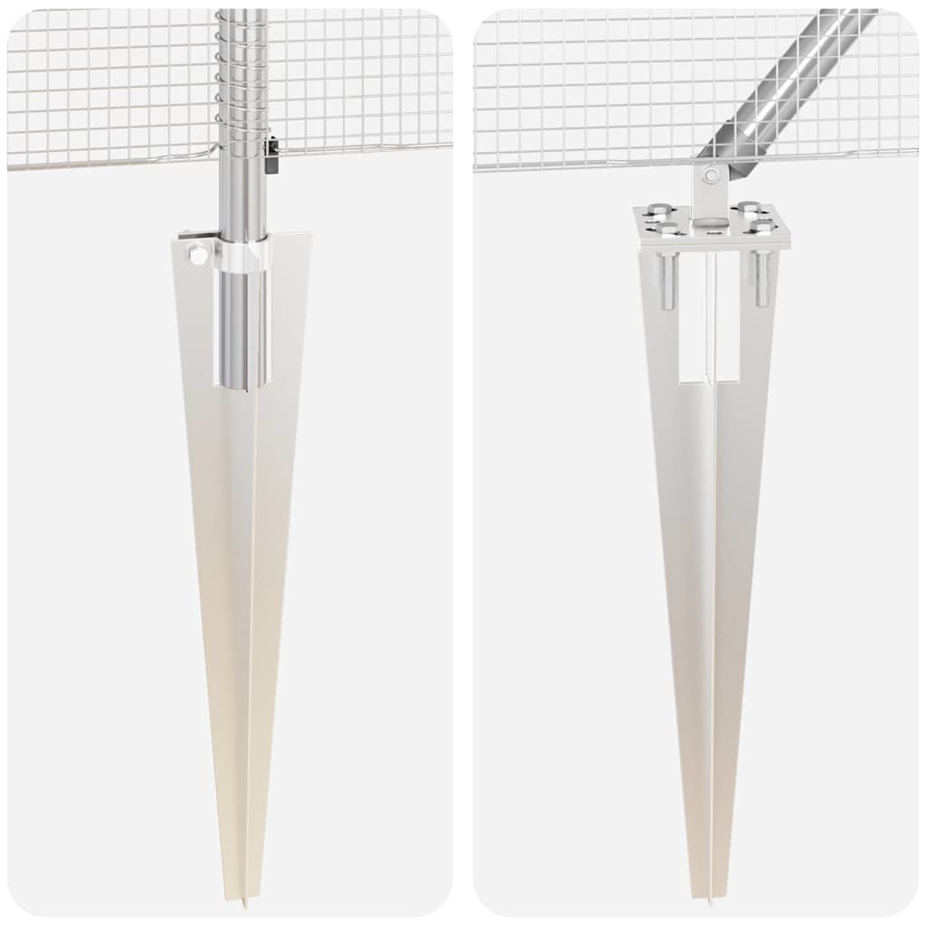 Afrasteringspaal Zilverkleurig is nu te koop bij PeponiXL, paradijselijk wonen!