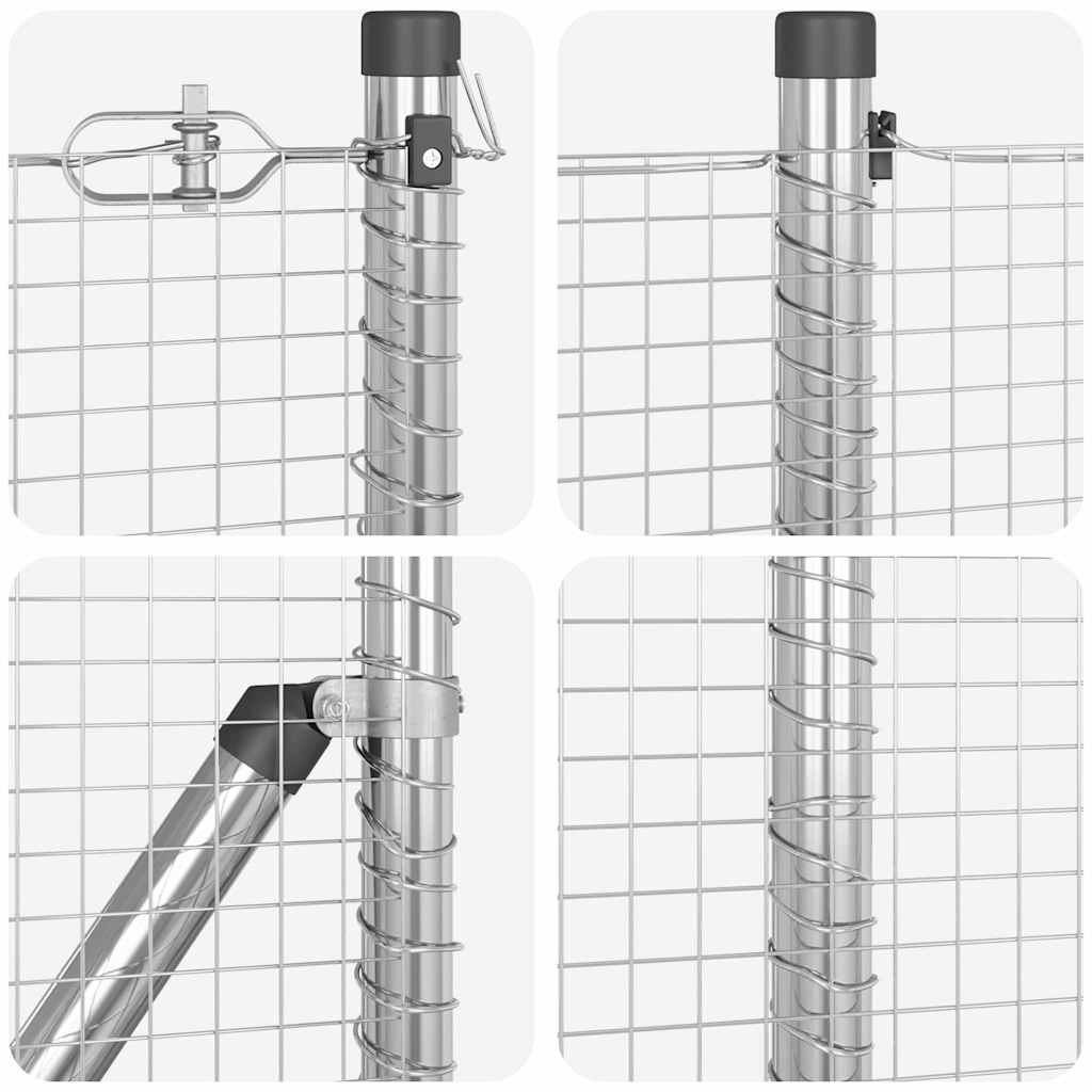 Afrasteringspaal Zilverkleurig is nu te koop bij PeponiXL, paradijselijk wonen!