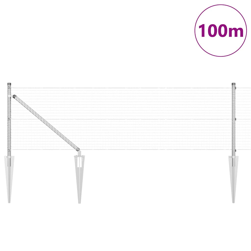 Afrasteringspaal Zilverkleurig is nu te koop bij PeponiXL, paradijselijk wonen!