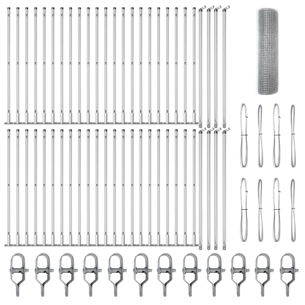 Afrasteringspaal Zilverkleurig is nu te koop bij PeponiXL, paradijselijk wonen!