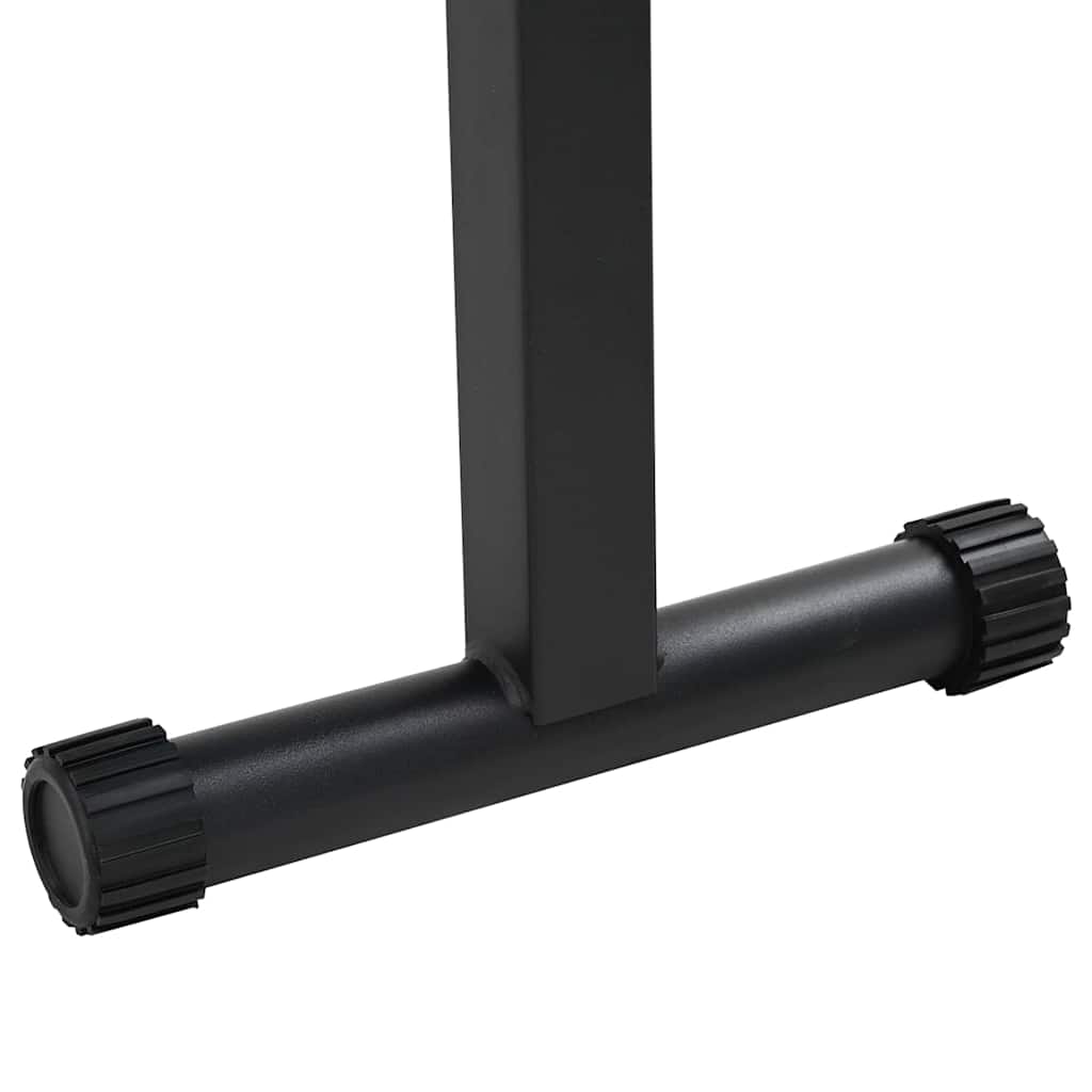 Gewicht Bank Zwart 108 x 27 x 41 cm Gepoedercoat staal is nu te koop bij PeponiXL, paradijselijk wonen!