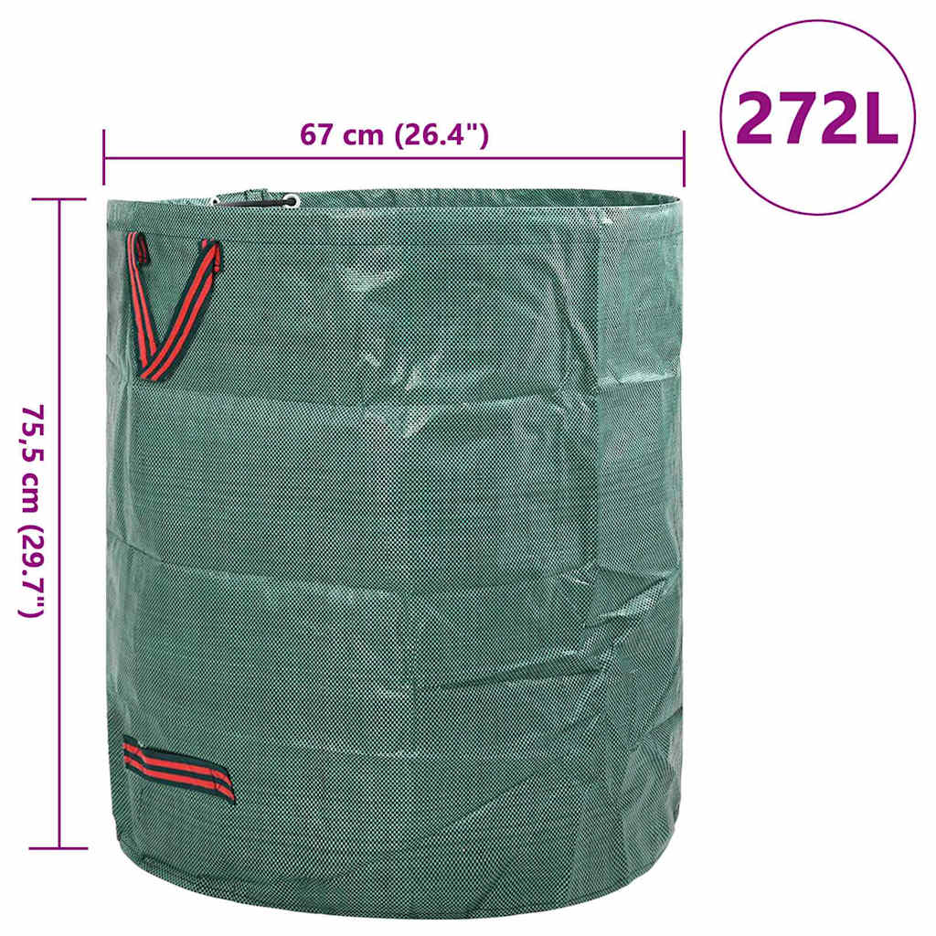 Tuinafvalzakken 12 pcs Groen 67 x 67 x 75,5 cm Polypropyleen is nu te koop bij PeponiXL, paradijselijk wonen!
