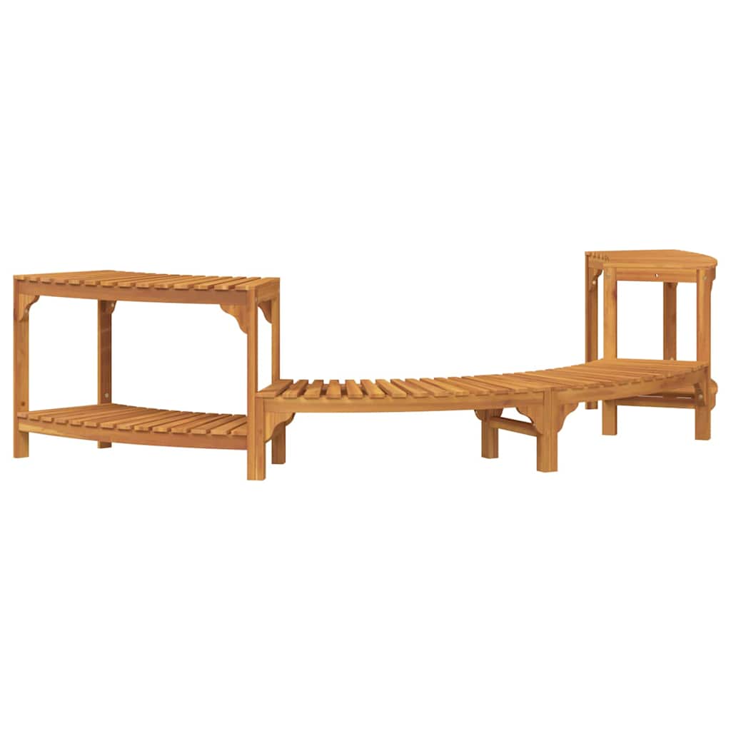 Hottub Omgeving Half-Rond Bruin 252 x 112 x 55,5 cm is nu te koop bij PeponiXL, paradijselijk wonen!