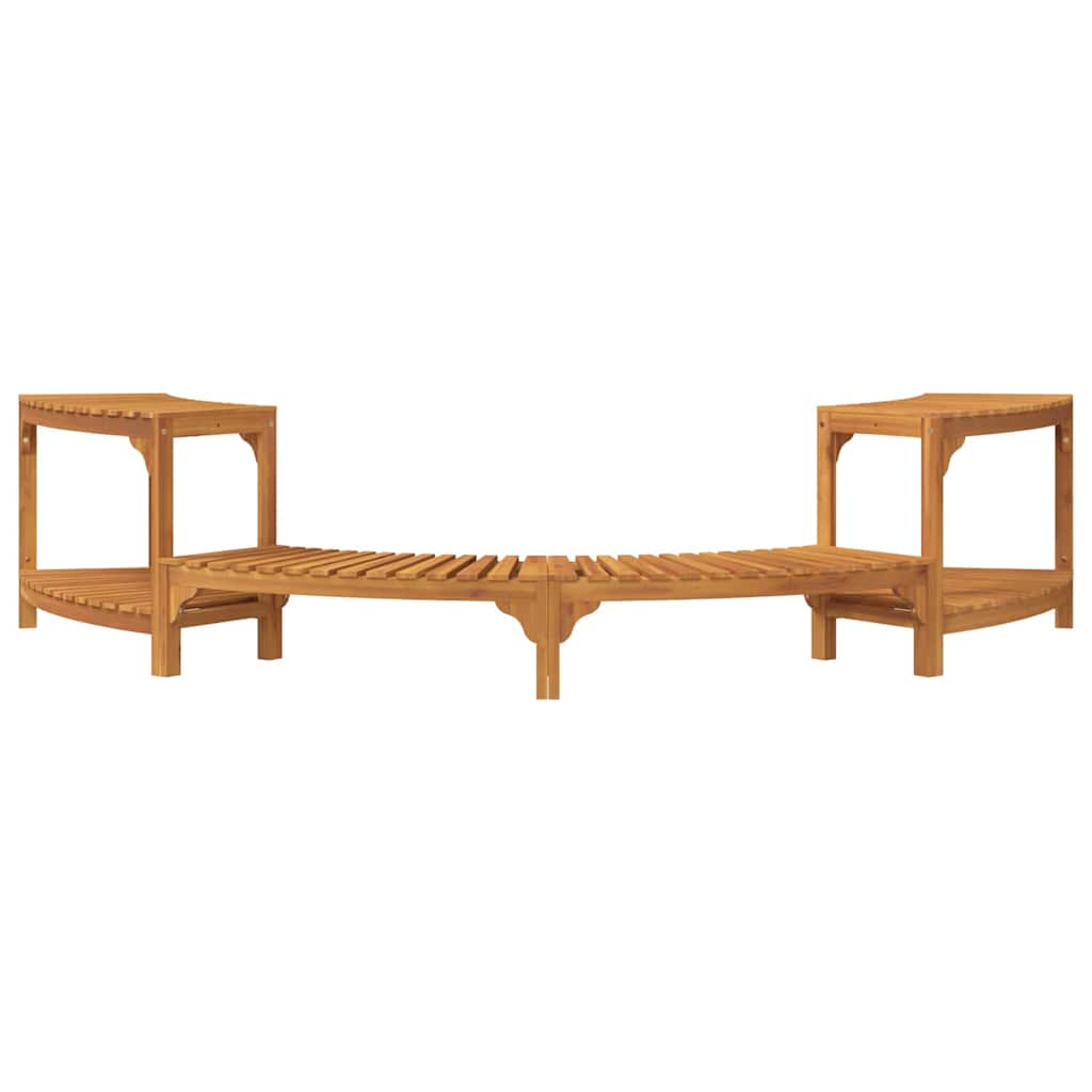 Hottub Omgeving Half-Rond Bruin 252 x 112 x 55,5 cm is nu te koop bij PeponiXL, paradijselijk wonen!