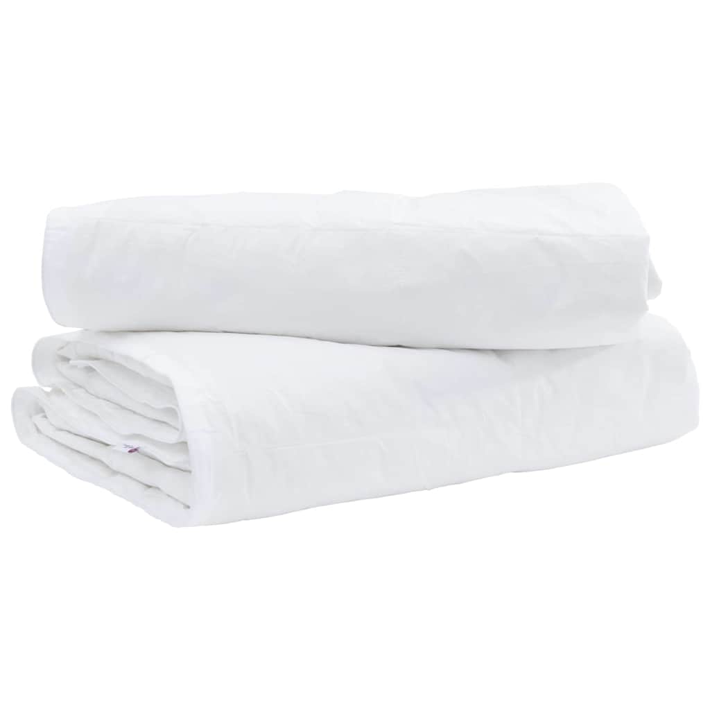 2-in-1 Dekbed Wit 135 x 220 cm Veren is nu te koop bij PeponiXL, paradijselijk wonen!