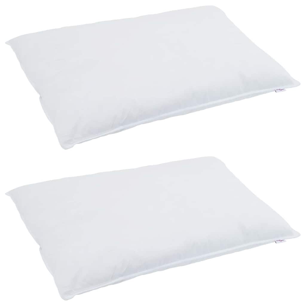 Hoofdkussen met kussen 2 pcs Wit 40 x 80 cm Veren is nu te koop bij PeponiXL, paradijselijk wonen!