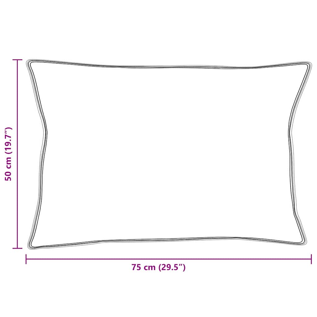 Hoofdkussen met kussen 2 pcs Wit 50 x 75 cm Veren is nu te koop bij PeponiXL, paradijselijk wonen!