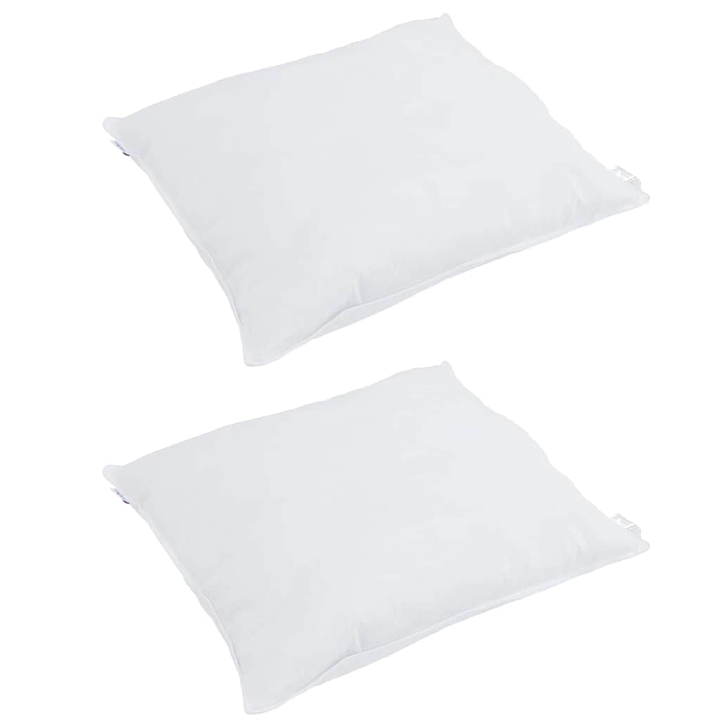 Hoofdkussen met kussen 2 pcs Wit 60 x 60 cm Veren is nu te koop bij PeponiXL, paradijselijk wonen!