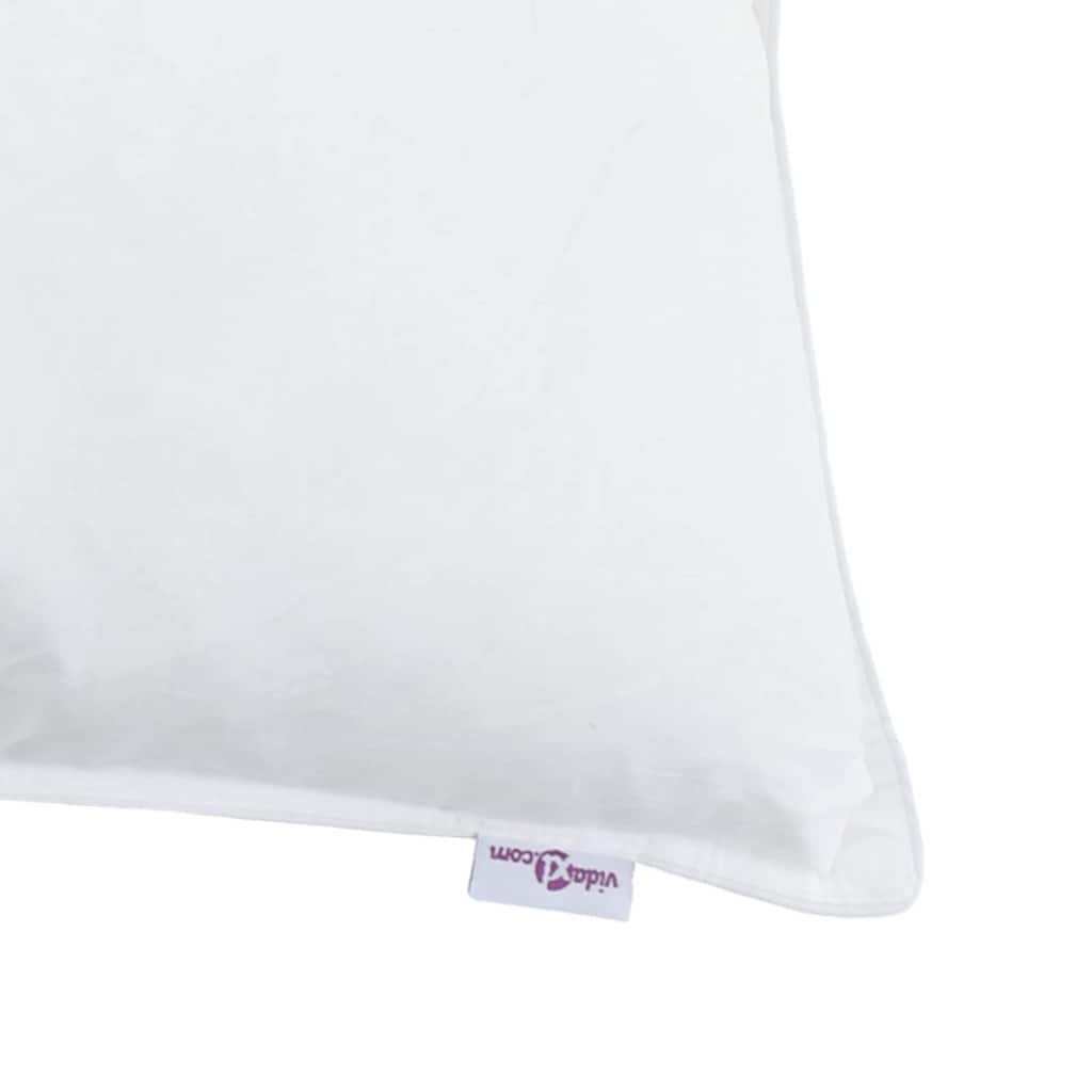 Hoofdkussen met kussen 2 pcs Wit 60 x 70 cm Veren is nu te koop bij PeponiXL, paradijselijk wonen!