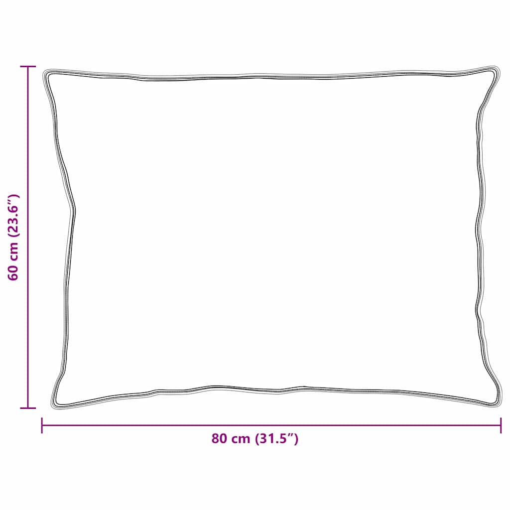 Hoofdkussen met kussen 2 pcs Wit 60 x 80 cm Veren is nu te koop bij PeponiXL, paradijselijk wonen!
