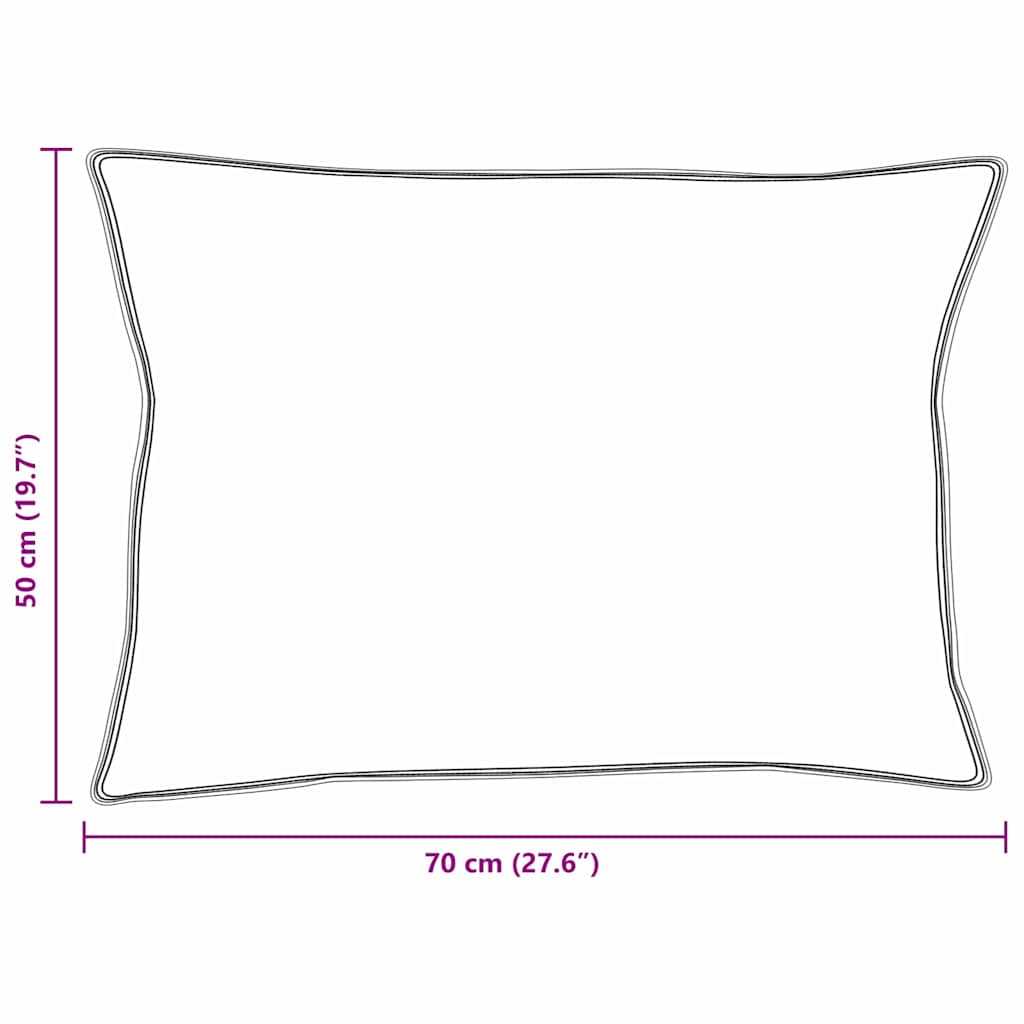 Hoofdkussen met kussen Wit 50 x 70 cm Katoen is nu te koop bij PeponiXL, paradijselijk wonen!