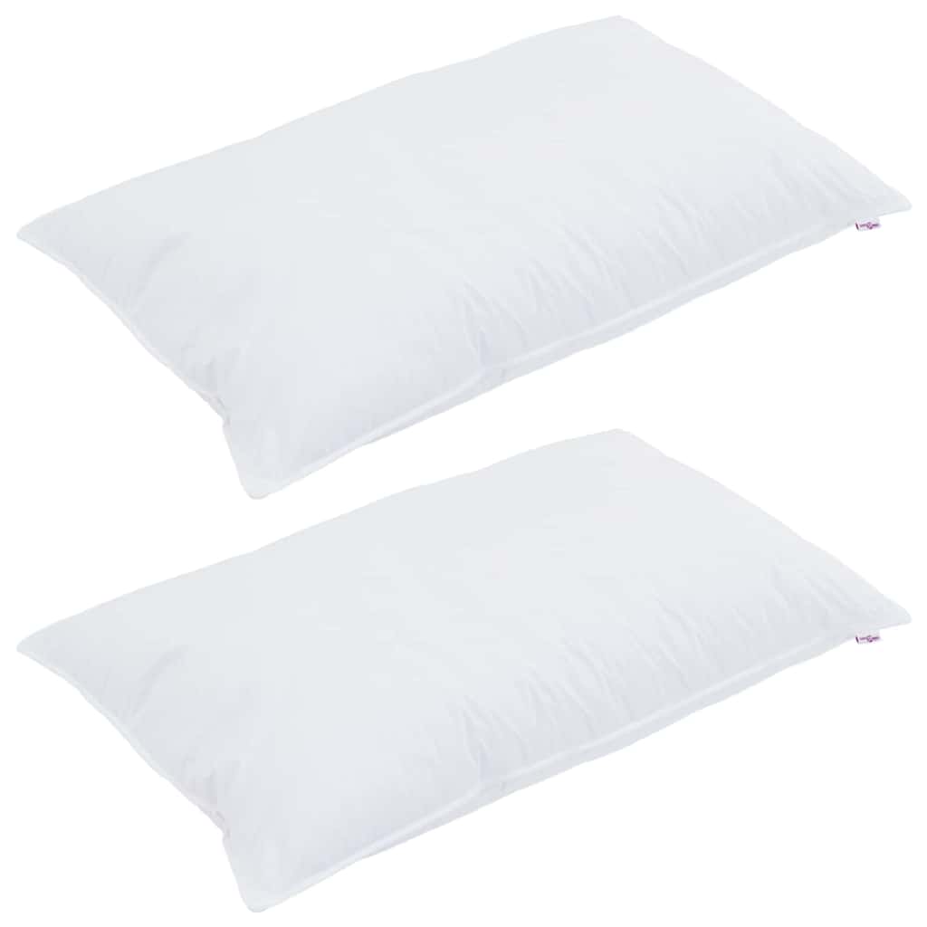 Hoofdkussen met kussen 2 pcs Wit 40 x 80 cm Katoen is nu te koop bij PeponiXL, paradijselijk wonen!