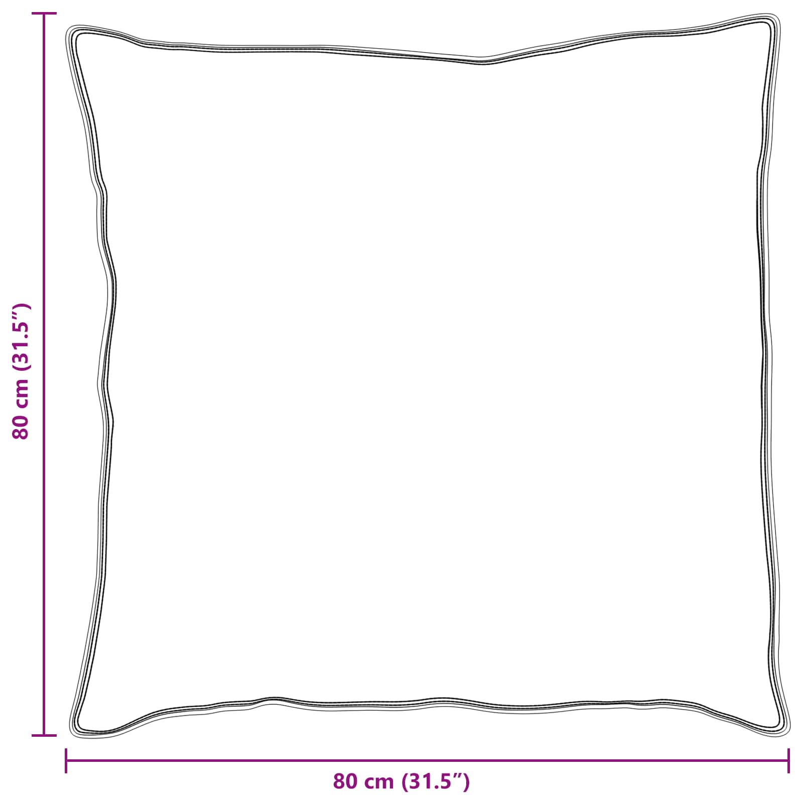 Hoofdkussen met kussen 2 pcs Wit 80 x 80 cm Katoen is nu te koop bij PeponiXL, paradijselijk wonen!