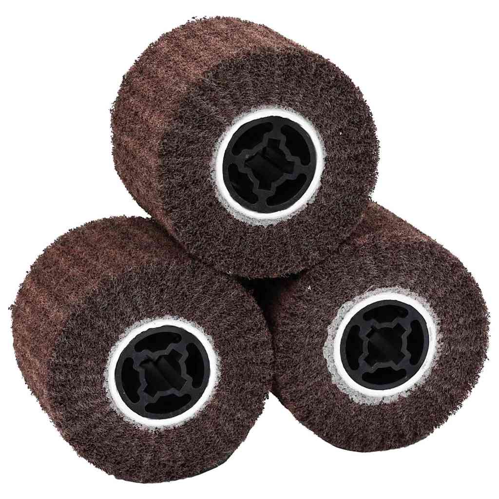 Schuurrollen 3 pcs Bruin 12 x 12 x 10 cm Synthetische Vezel is nu te koop bij PeponiXL, paradijselijk wonen!