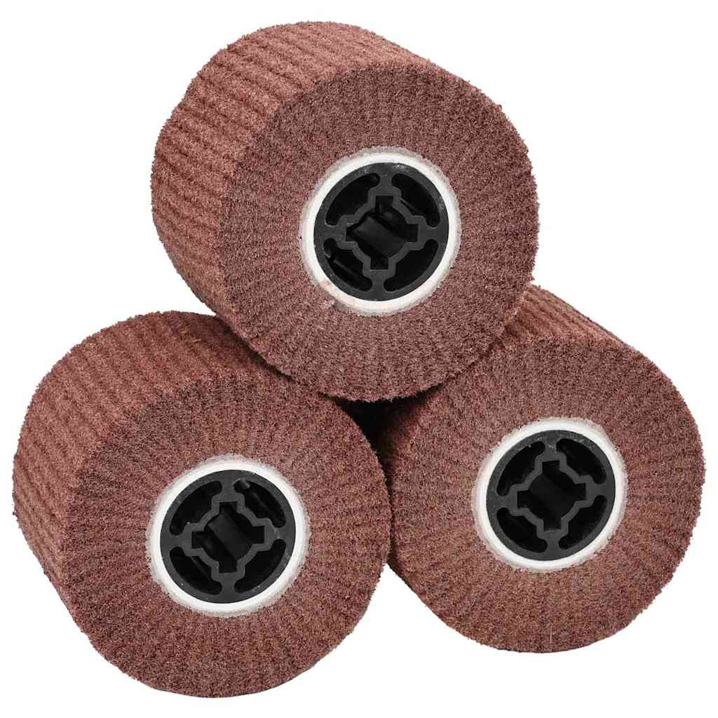 Schuurrollen 3 pcs Bruin 12 x 12 x 10 cm Synthetische Vezel is nu te koop bij PeponiXL, paradijselijk wonen!