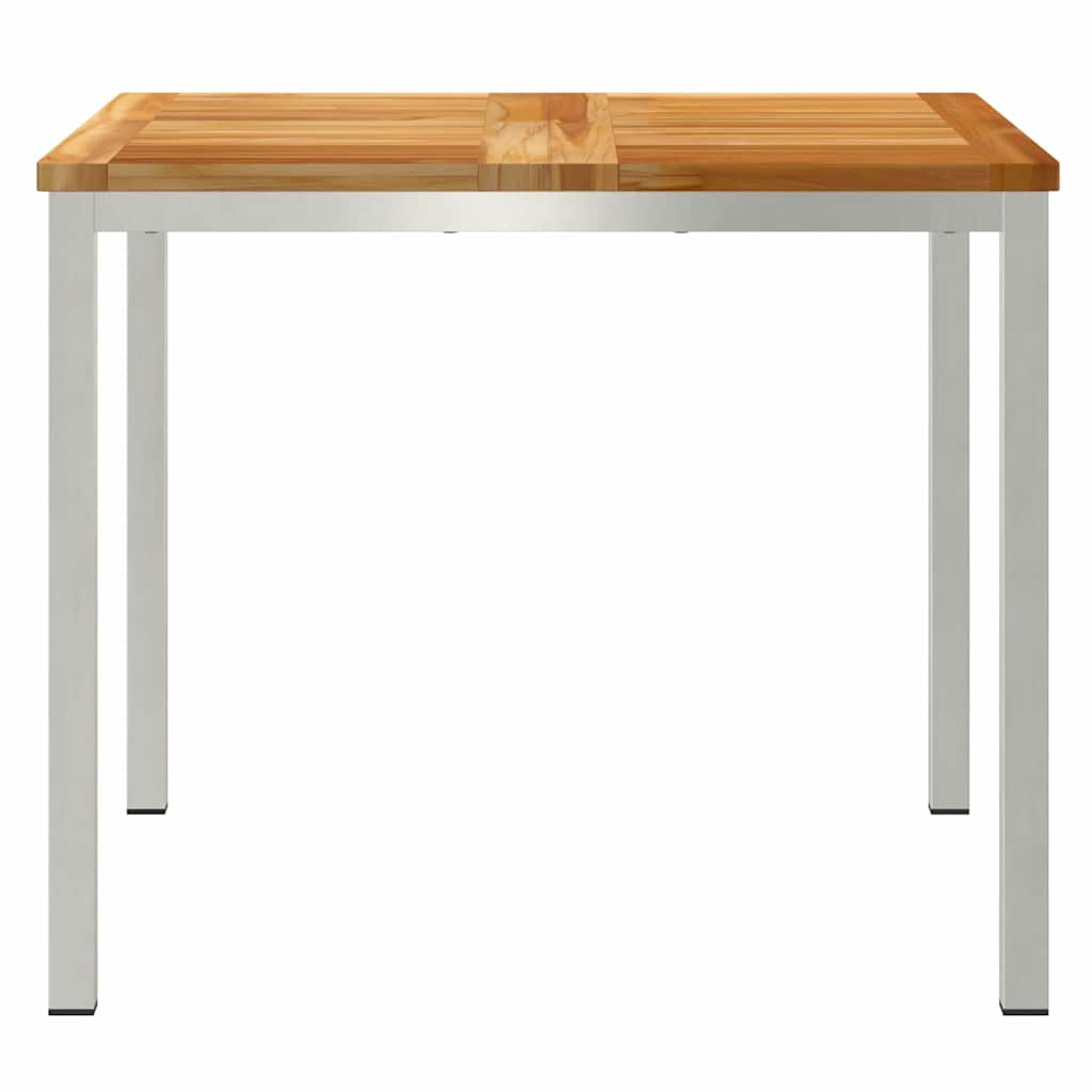 EetTafel Bruin 90 x 90 x 75 cm Massief Teakhout is nu te koop bij PeponiXL, paradijselijk wonen!