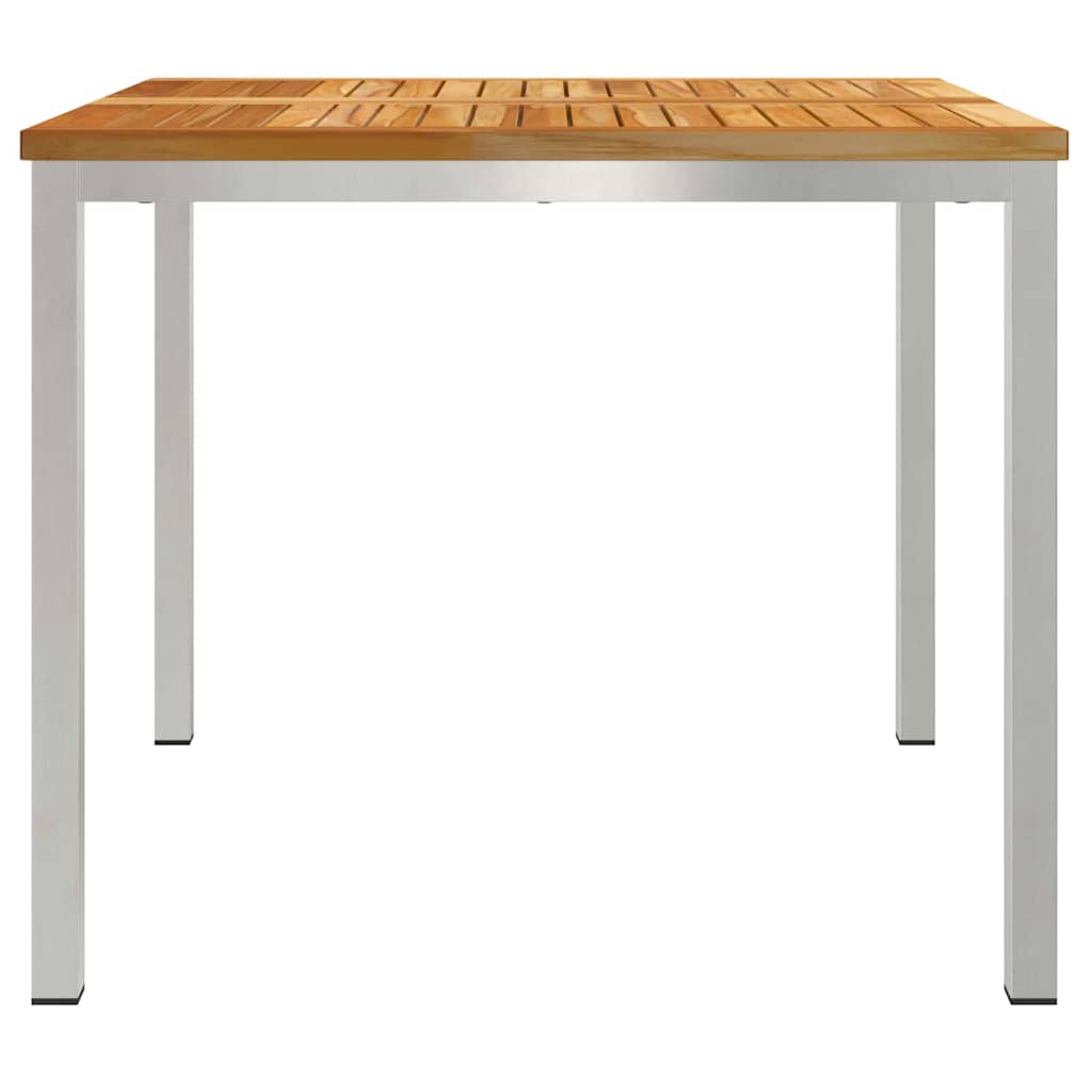 EetTafel Bruin 90 x 90 x 75 cm Massief Teakhout is nu te koop bij PeponiXL, paradijselijk wonen!