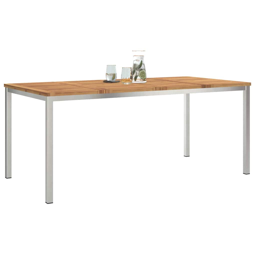 EetTafel Bruin 180 x 90 x 75 cm Massief Acaciahout is nu te koop bij PeponiXL, paradijselijk wonen!