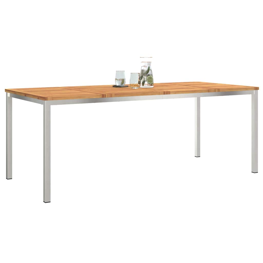 EetTafel Bruin 200 x 90 x 75 cm Massief Acaciahout is nu te koop bij PeponiXL, paradijselijk wonen!