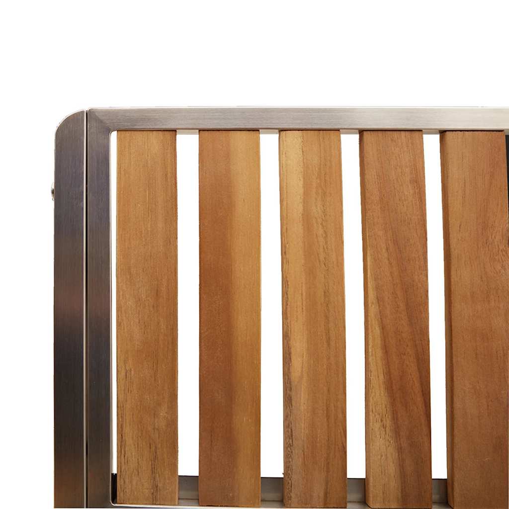 Tuinstoel 4 pcs Bruin 56 x 54,5 x 87 cm Massief Acaciahout is nu te koop bij PeponiXL, paradijselijk wonen!