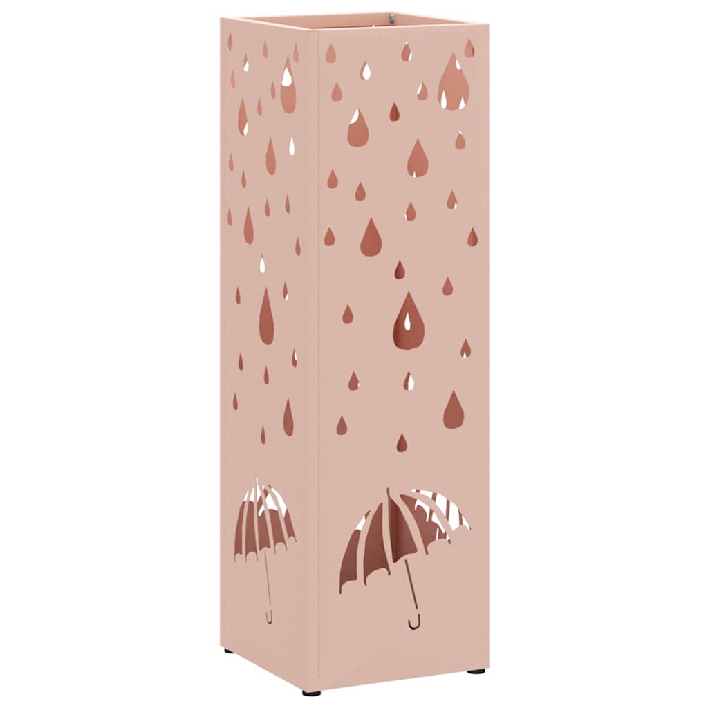 Regen paraplu standaard Roze 15,5 x 15,5 x 49 cm Staal is nu te koop bij PeponiXL, paradijselijk wonen!