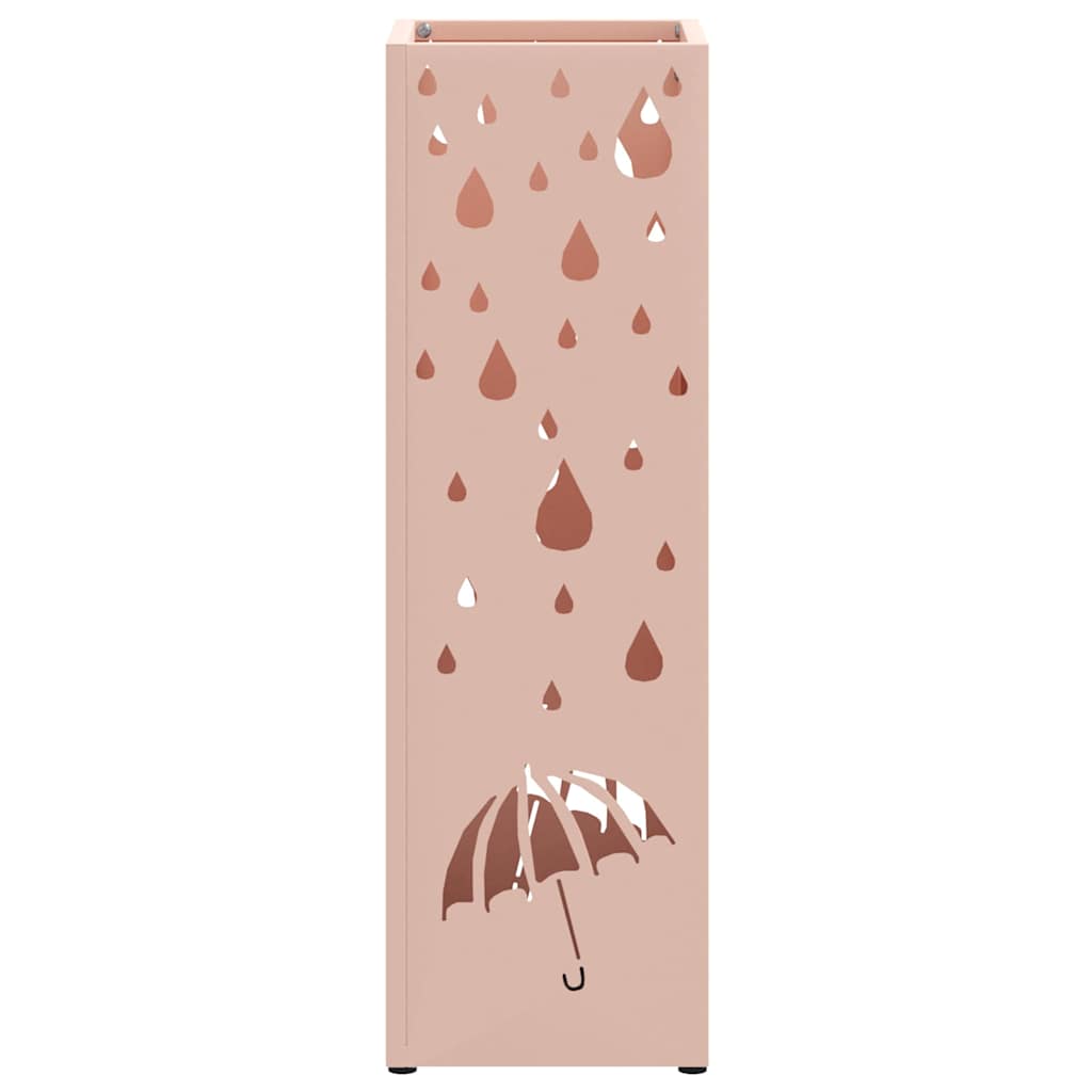 Regen paraplu standaard Roze 15,5 x 15,5 x 49 cm Staal is nu te koop bij PeponiXL, paradijselijk wonen!