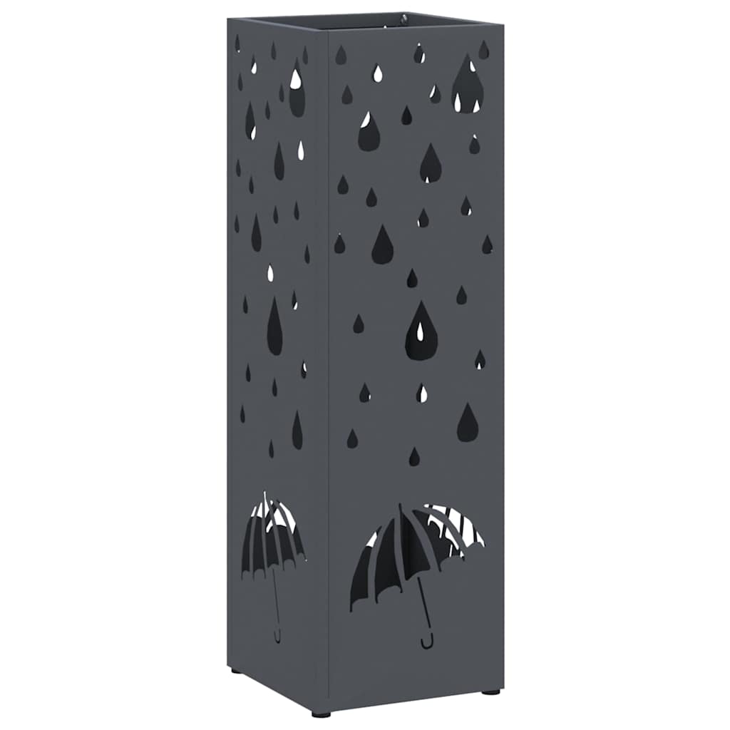 Paraplu Standaard Antraciet 15,5 x 15,5 x 49 cm Metaal is nu te koop bij PeponiXL, paradijselijk wonen!
