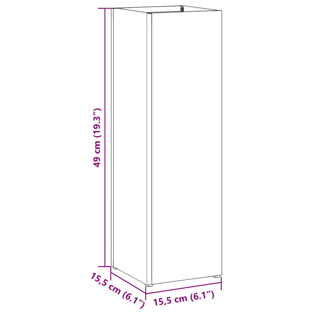 Paraplu Standaard Antraciet 15,5 x 15,5 x 49 cm Metaal is nu te koop bij PeponiXL, paradijselijk wonen!