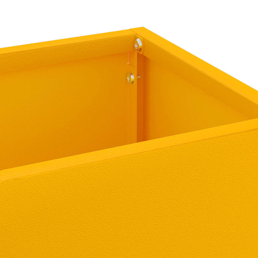 Paraplu Standaard Mosterdgeel 15,5 x 15,5 x 49 cm Metaal is nu te koop bij PeponiXL, paradijselijk wonen!