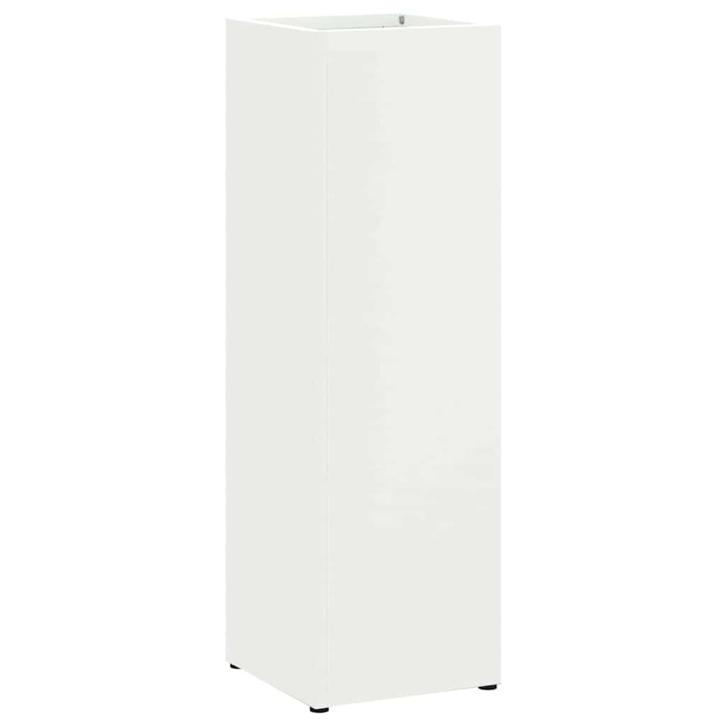 Paraplu Standaard met opslag Wit 15,5 x 15,5 x 49 cm Metaal is nu te koop bij PeponiXL, paradijselijk wonen!