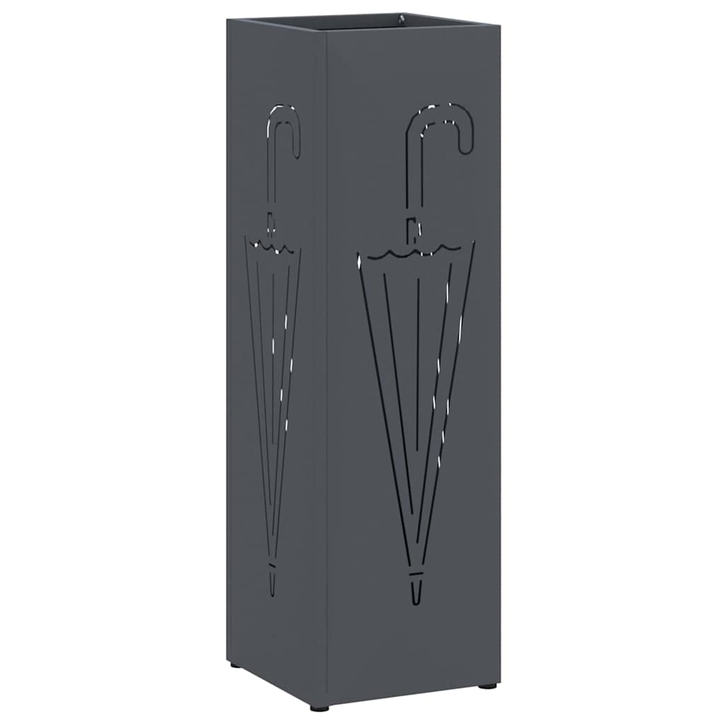 Paraplu Standaard Antraciet 15,5 x 15,5 x 49 cm Metaal is nu te koop bij PeponiXL, paradijselijk wonen!