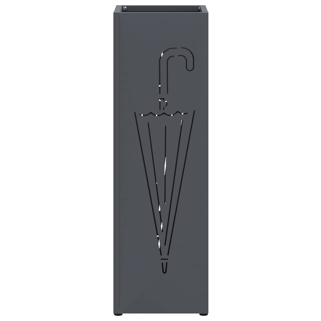 Paraplu Standaard Antraciet 15,5 x 15,5 x 49 cm Metaal is nu te koop bij PeponiXL, paradijselijk wonen!