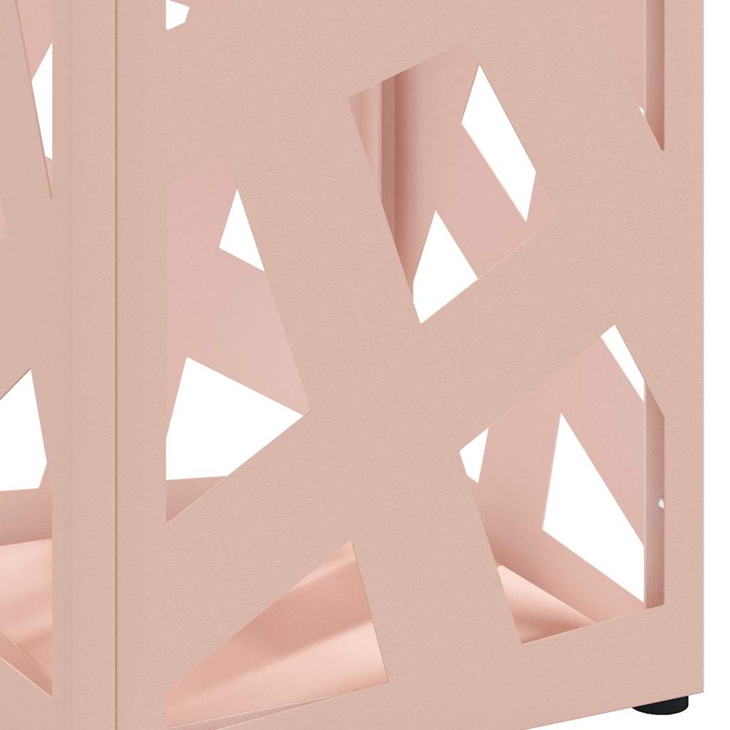 Paraplu Standaard met opslag Roze 15,5 x 15,5 x 49 cm Metaal is nu te koop bij PeponiXL, paradijselijk wonen!