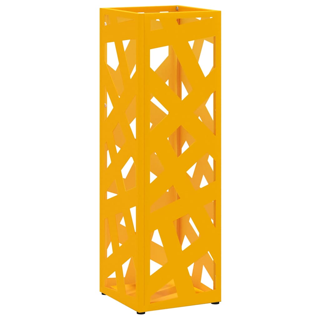 Paraplu Standaard Mosterdgeel 15,5 x 15,5 x 49 cm Metaal is nu te koop bij PeponiXL, paradijselijk wonen!