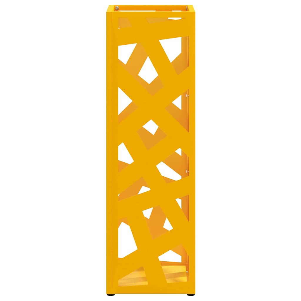 Paraplu Standaard Mosterdgeel 15,5 x 15,5 x 49 cm Metaal is nu te koop bij PeponiXL, paradijselijk wonen!