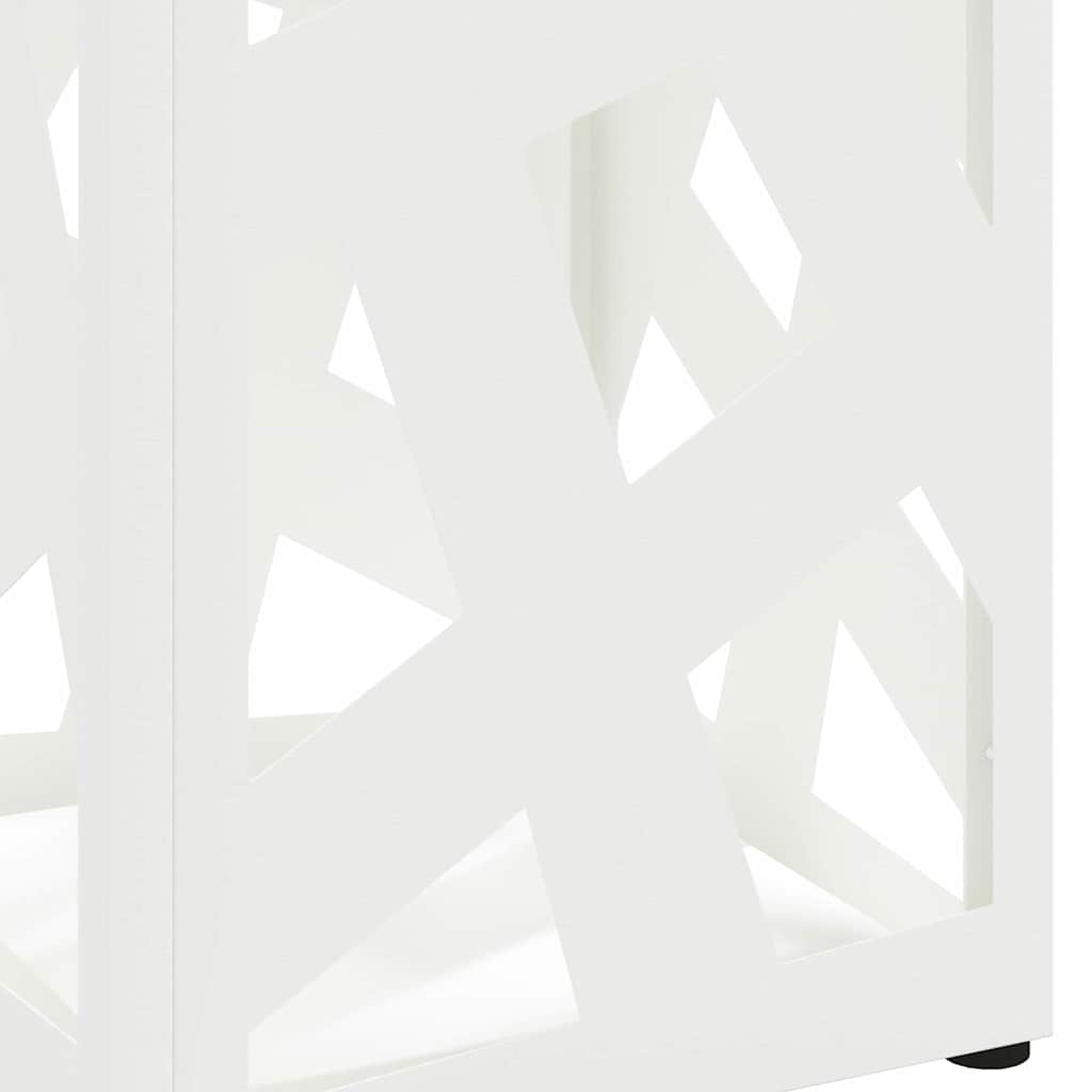 Paraplu Standaard met opslag Wit 15,5 x 15,5 x 49 cm Metaal is nu te koop bij PeponiXL, paradijselijk wonen!