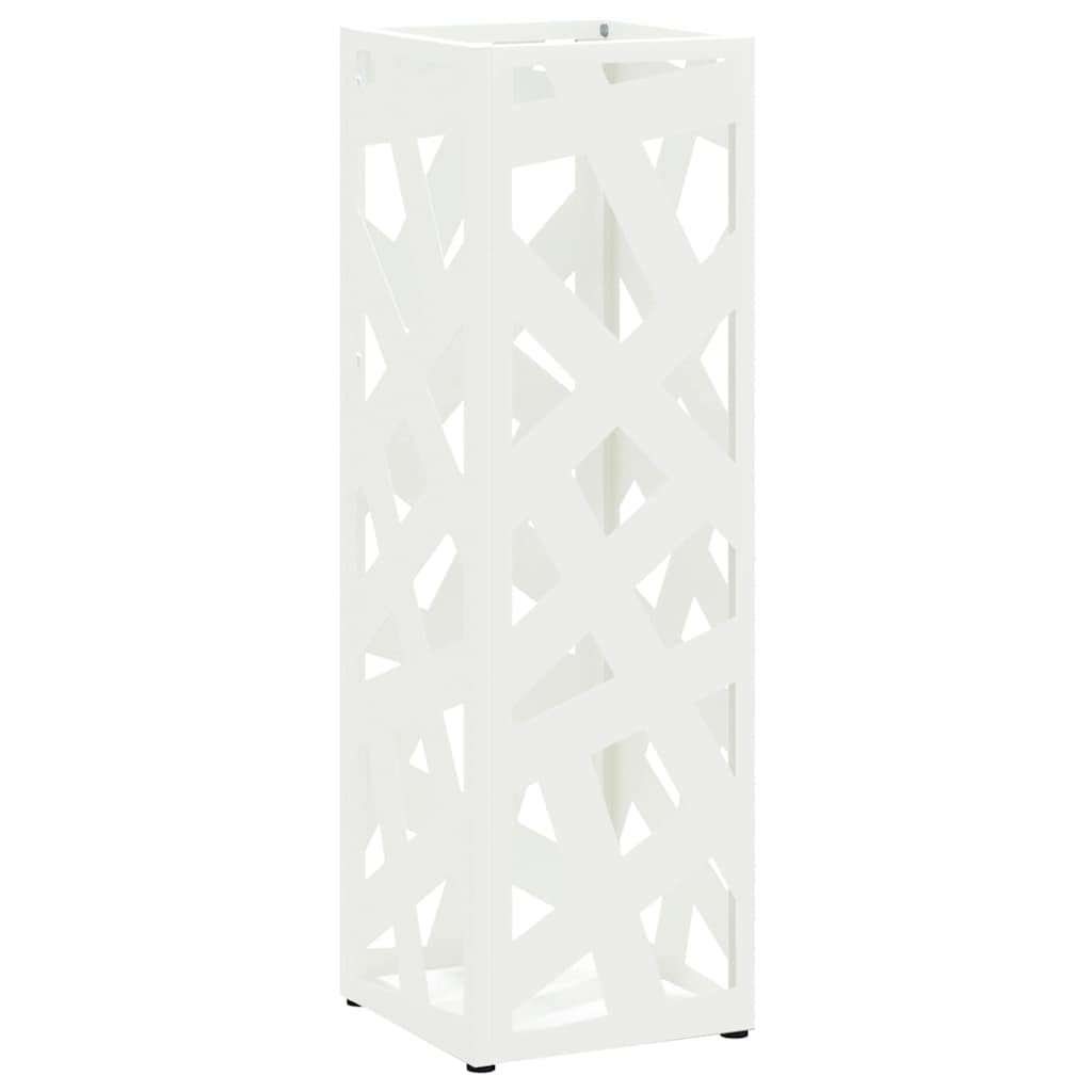Paraplu Standaard met opslag Wit 15,5 x 15,5 x 49 cm Metaal is nu te koop bij PeponiXL, paradijselijk wonen!