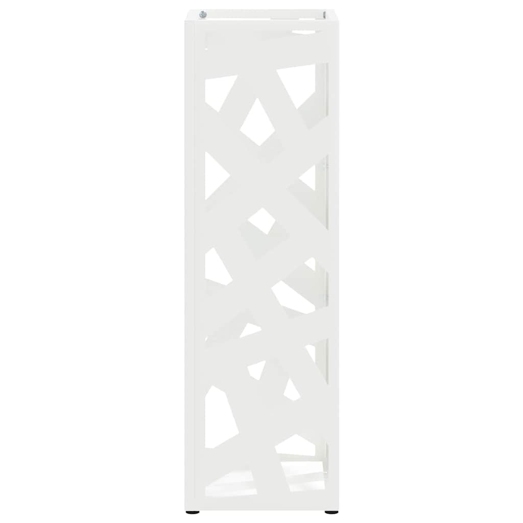 Paraplu Standaard met opslag Wit 15,5 x 15,5 x 49 cm Metaal is nu te koop bij PeponiXL, paradijselijk wonen!
