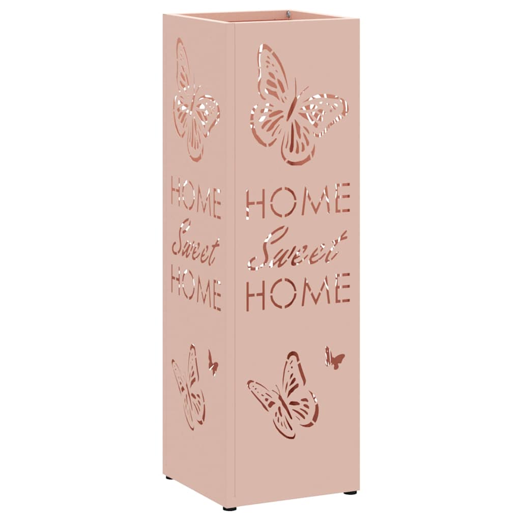 Paraplu Standaard met opslag Roze 15,5 x 15,5 x 49 cm Metaal is nu te koop bij PeponiXL, paradijselijk wonen!