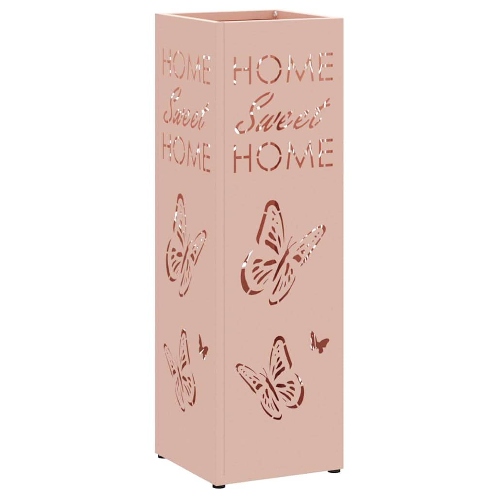 Paraplu Standaard met opslag Roze 15,5 x 15,5 x 49 cm Metaal is nu te koop bij PeponiXL, paradijselijk wonen!
