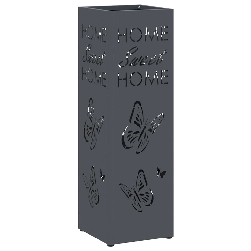 Paraplu Standaard Antraciet 15,5 x 15,5 x 49 cm Metaal is nu te koop bij PeponiXL, paradijselijk wonen!