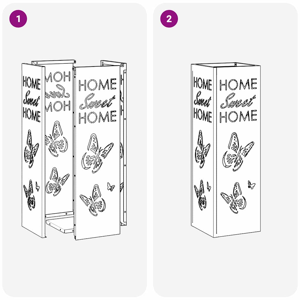 Paraplu Standaard met opslag Wit 15,5 x 15,5 x 49 cm Metaal is nu te koop bij PeponiXL, paradijselijk wonen!